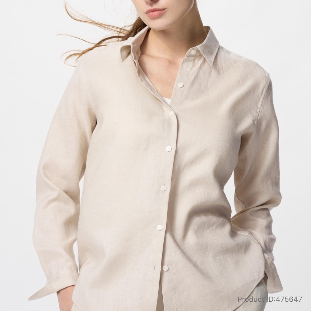Uniqlo Natural Linen Shirt